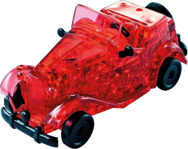 3D-Kristallpuzzle Oldtimer, rot, 53 Teile – HCM KINZEL