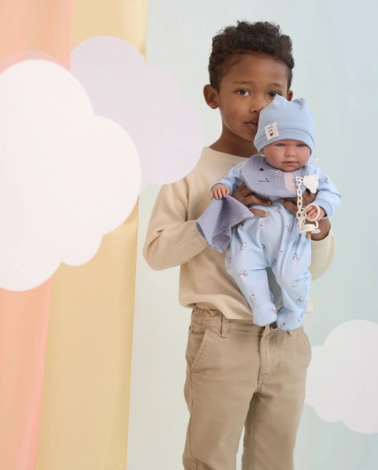 Kleertjes voor pop baby New Born maat 40–42 cm met accessoires