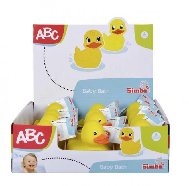 Rubberen gekleurde badeendjes