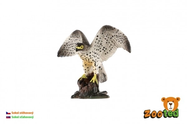 Saker valk zooted kunststof 9cm in zakje