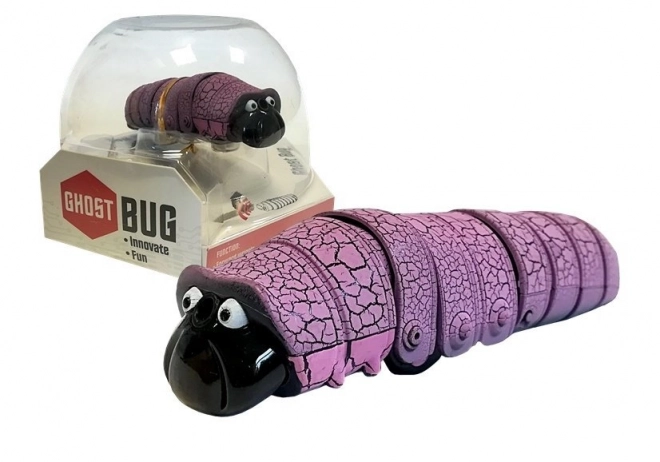 Paarse rupsenrobot met infraroodsensor
