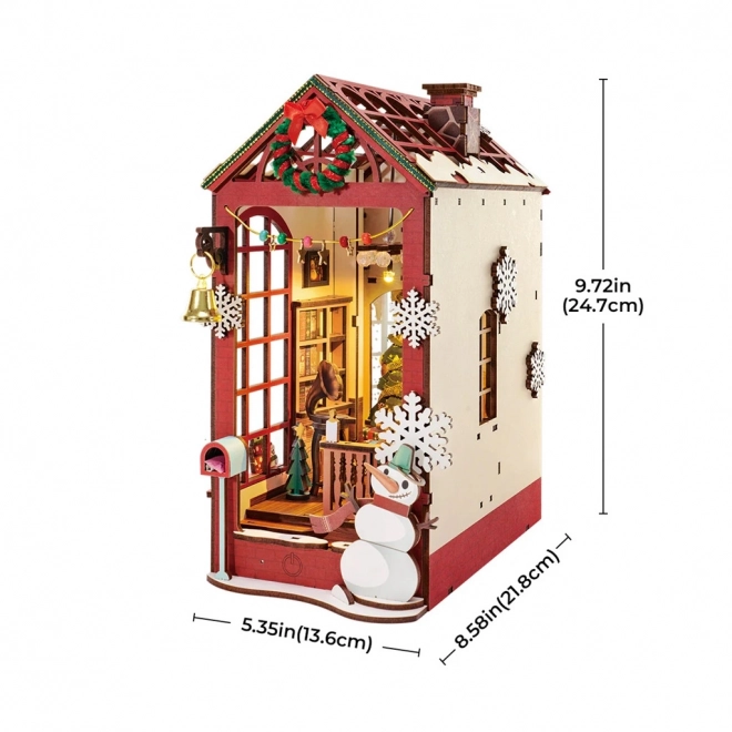 Weihnachtlicher Buchstütze 3D-Puzzle