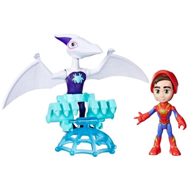 Spider-man spidey en zijn fantastische vrienden figuur met dinosaurus en accessoires