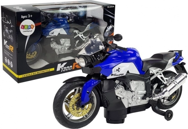 Elektrische kindermotor blauw