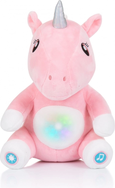 CHIPOLINO Pluche Eenhoorn met lichtjes en muziek