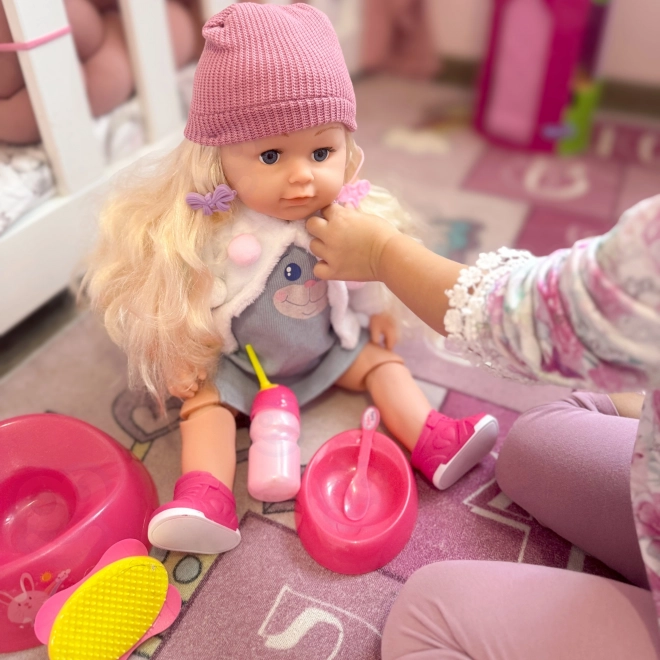 Poupée interactive Zosia avec bonnet 43 cm avec accessoires