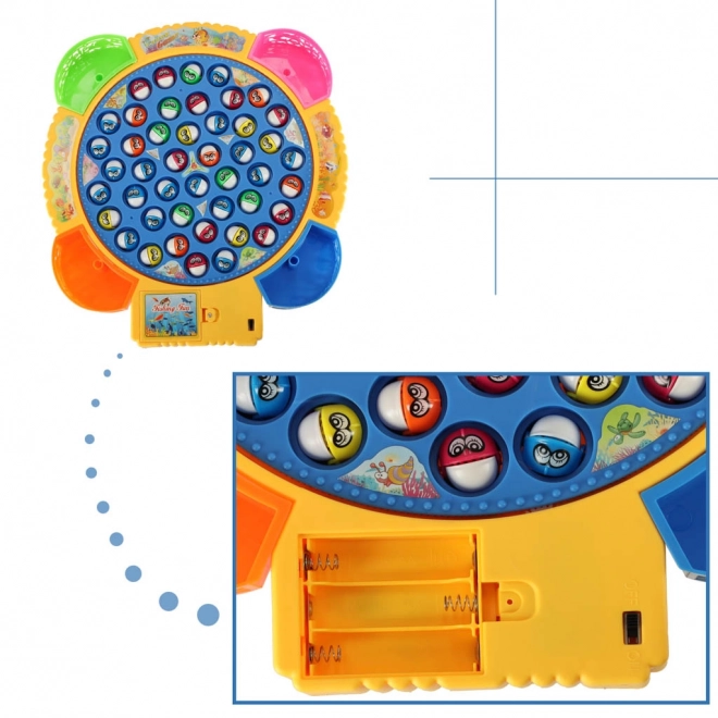 Kinderspel vissen 45 vissen + 4 hengels