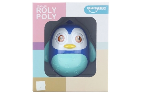 Blauer Rolly Polly Pinguin