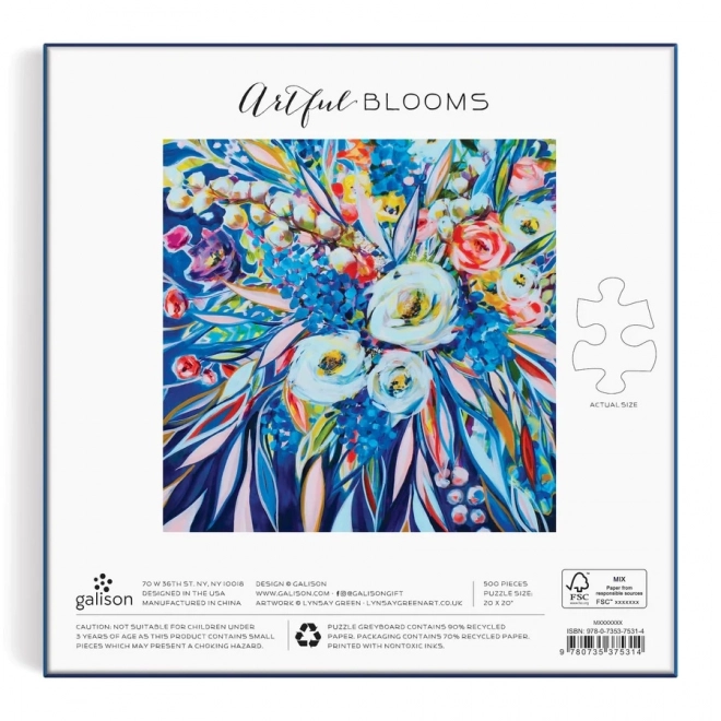 Galison puzzle Artistic Flowers 500 pieces