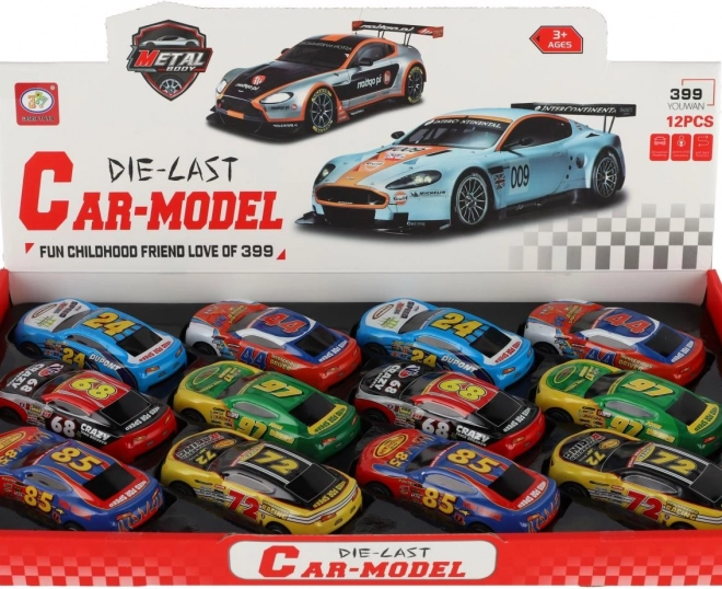 Raceautootje met terugtrekmechanisme 10 cm