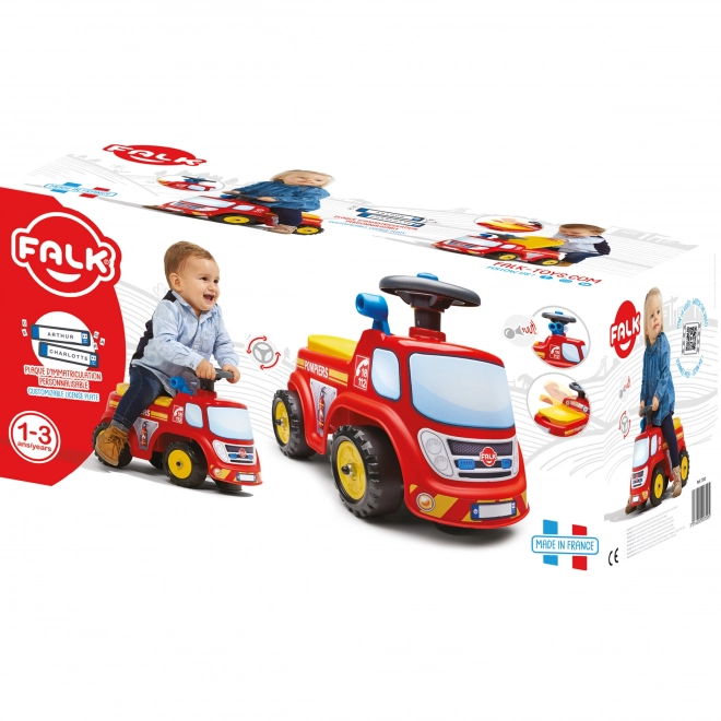 Rijdende brandweerwagen met claxon voor kinderen van FALK