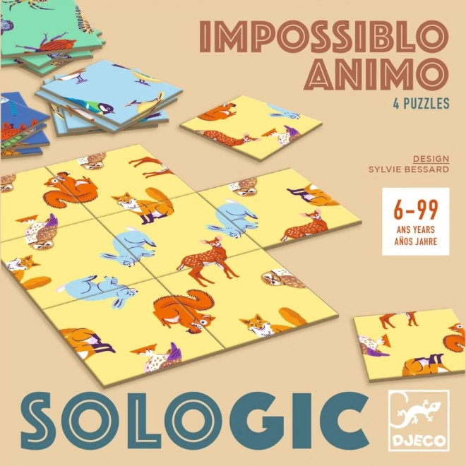 DJECO Jeu logique Sologic Impossiblo - Animaux