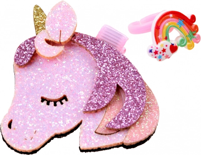 Unicorn hair clip for a magical touch