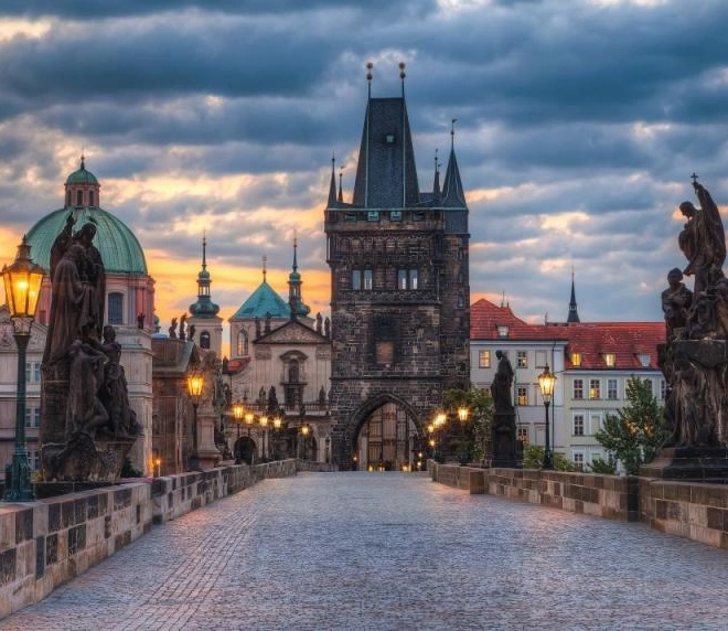 Puzzle Prague – promenade sur le pont Charles, 1000 pièces