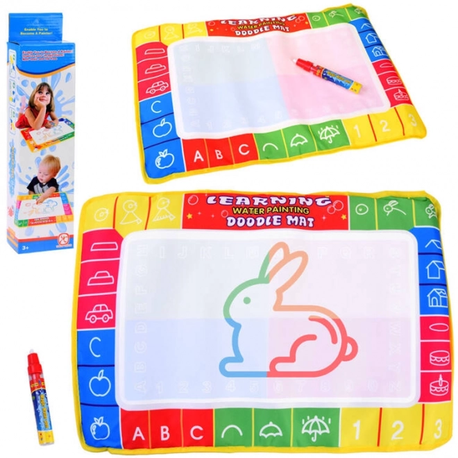 Kleurige watermat met pen