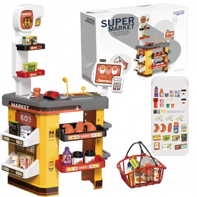 Interactive Supermarket for Kids with Accessories