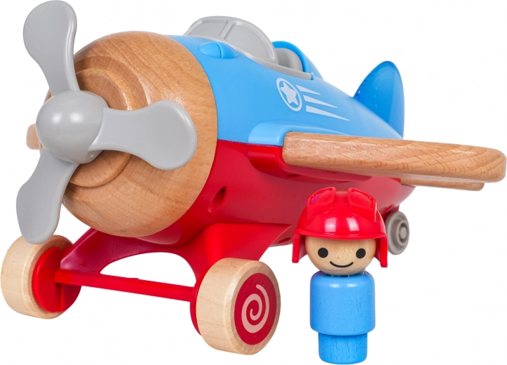 Duurzame combinatie van hout en plastic