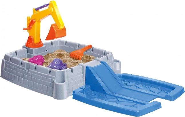 Draagbare zandbak WOOPIE Kasteel met 9 accessoires