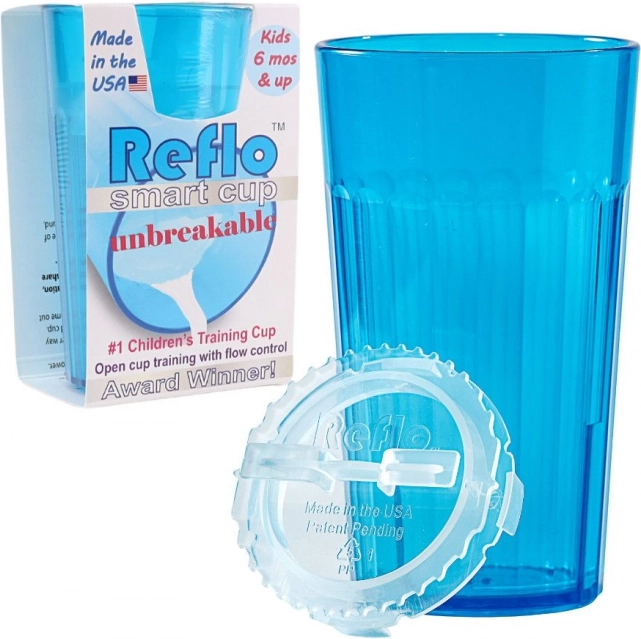 REFLO unzerbrechlicher Trainingsbecher für Kinder – blau