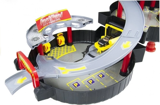 Complete set met autootjes en helikopter