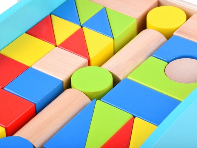 Wooden Walker with Blocks for Children