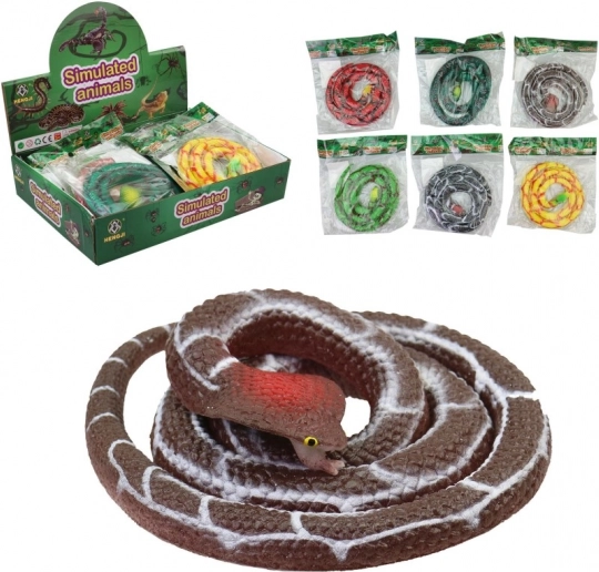 Serpent en caoutchouc interactif 75 cm pour enfants