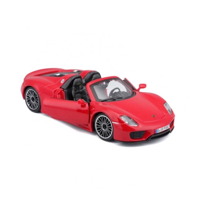 Modèle Bburago Porsche 918 Spyder rouge 1:24