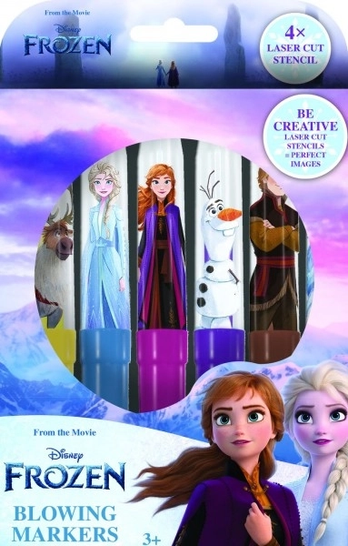 Blaasstiften met sjablonen Frozen