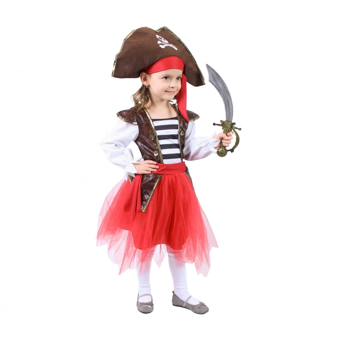 Kinderkostuum piratenmeisje (S) e-verpakking