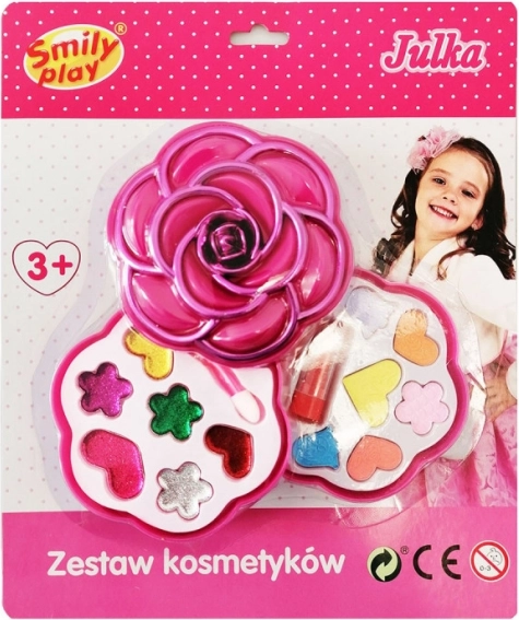 coffret cosmétique pour enfants fleur, 2 pièces