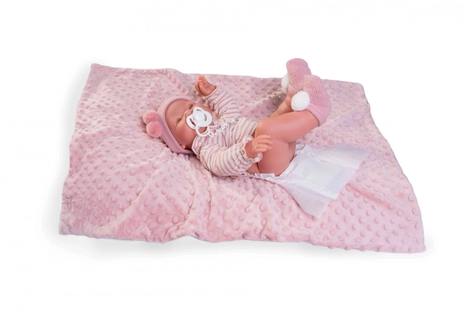 Antonio Juan 50160 Mia bébé réaliste qui cligne des yeux et fait pipi avec corps vinyle - 42 cm