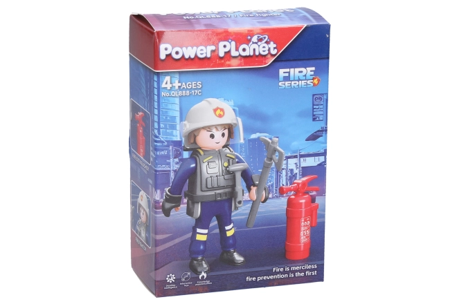 Brandweer figuur bouwpakket 7 cm
