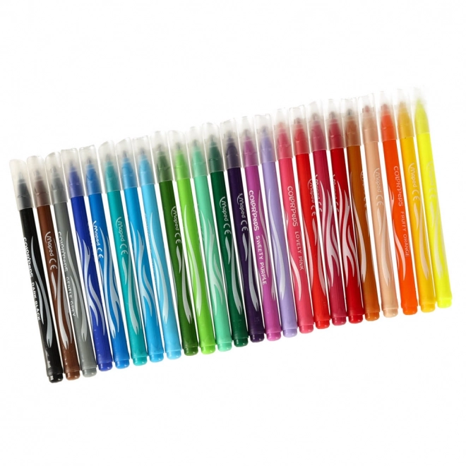 Set van blaasstiften 24 kleuren Maped