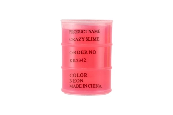 Slijm - massa 80g neon 8x5,5cm verschillende kleuren