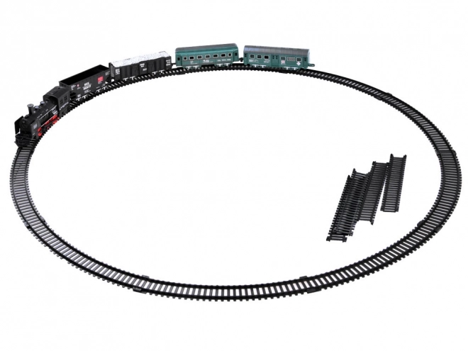 Elektrische treinset met locomotief en wagons