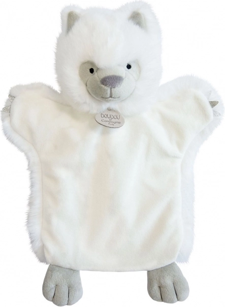 Plush Puppet White Wolf 25 cm