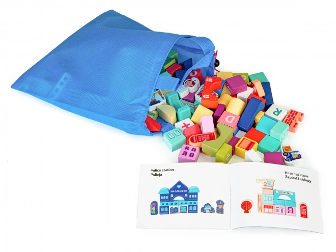 ECOTOYS Houten blokken Stad