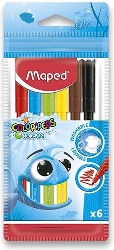 Set de feutres MAPED Color'Peps Ocean 6 pcs