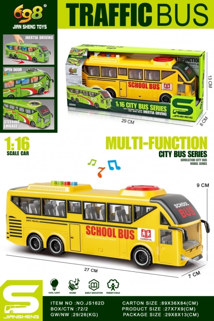 Yellow School Bus 1:16