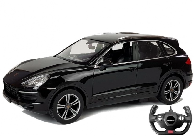 Rastar R/C Porsche Cayenne Turbo Rastar 1:14 zwart met afstandsbediening