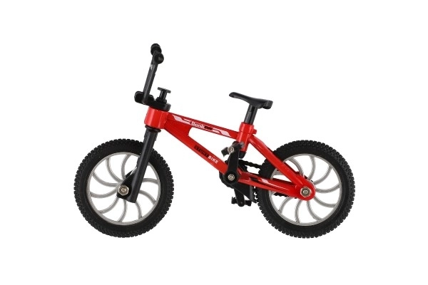 Vingertop fiets 10cm schroefbaar plastic 3 kleuren op kaart 17x21x4cm