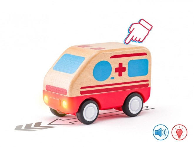 Krankenwagen mit Sound- und Lichteffekten