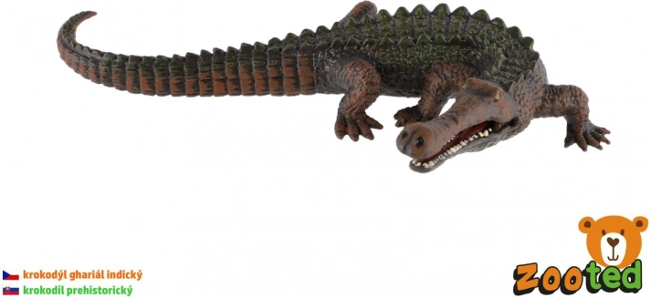 Plastic figuur van de Indische gaviaal 17 cm
