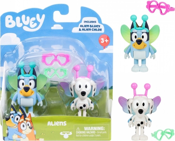 Bluey figuren dubbelverpakking Baby Bluey en Chloe