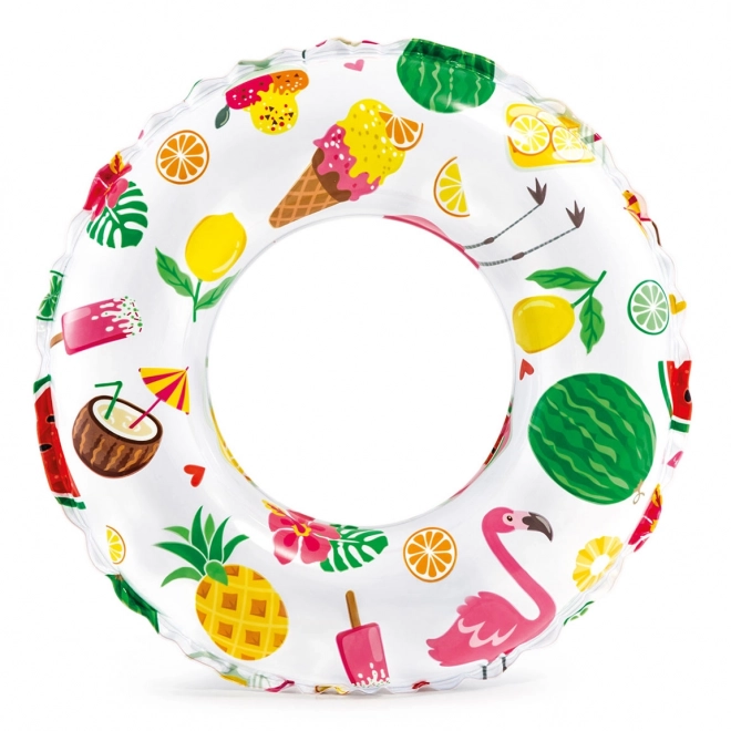Opblaasbare zwemring diam. 61cm diverse motieven 6-10 jaar