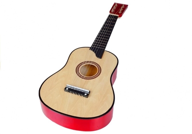 Wooden Guitar with Pick - Cream