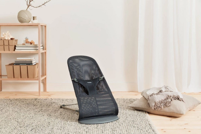 BABYBJORN - Wipstoeltje BLISS MESH - Parelroze –  Antraciet