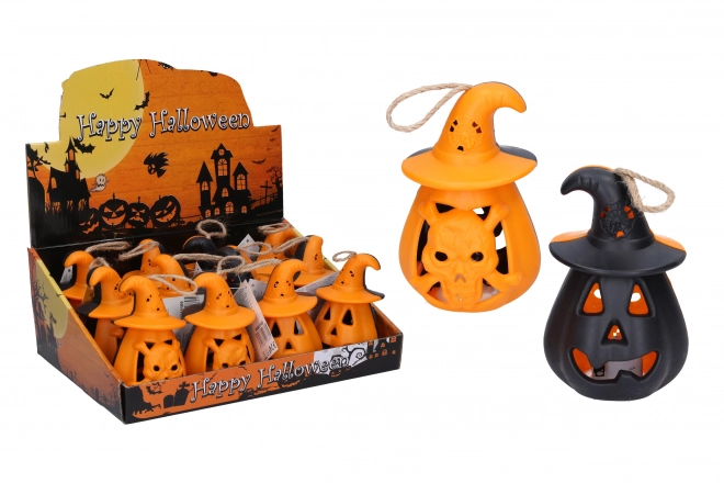 Citrouille lumineuse d’Halloween 11 x 6,5 cm