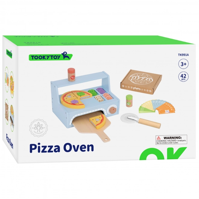 Tooky Toy Holz-Pizza-Set mit Zubehör