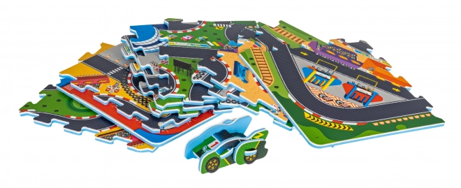 Puzzelmat Rallybaan